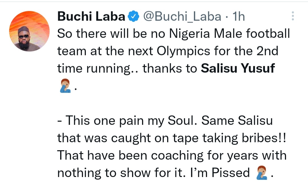 Nigerians Want Salisu Yusuf Sacked After Olympic Eagles Failure