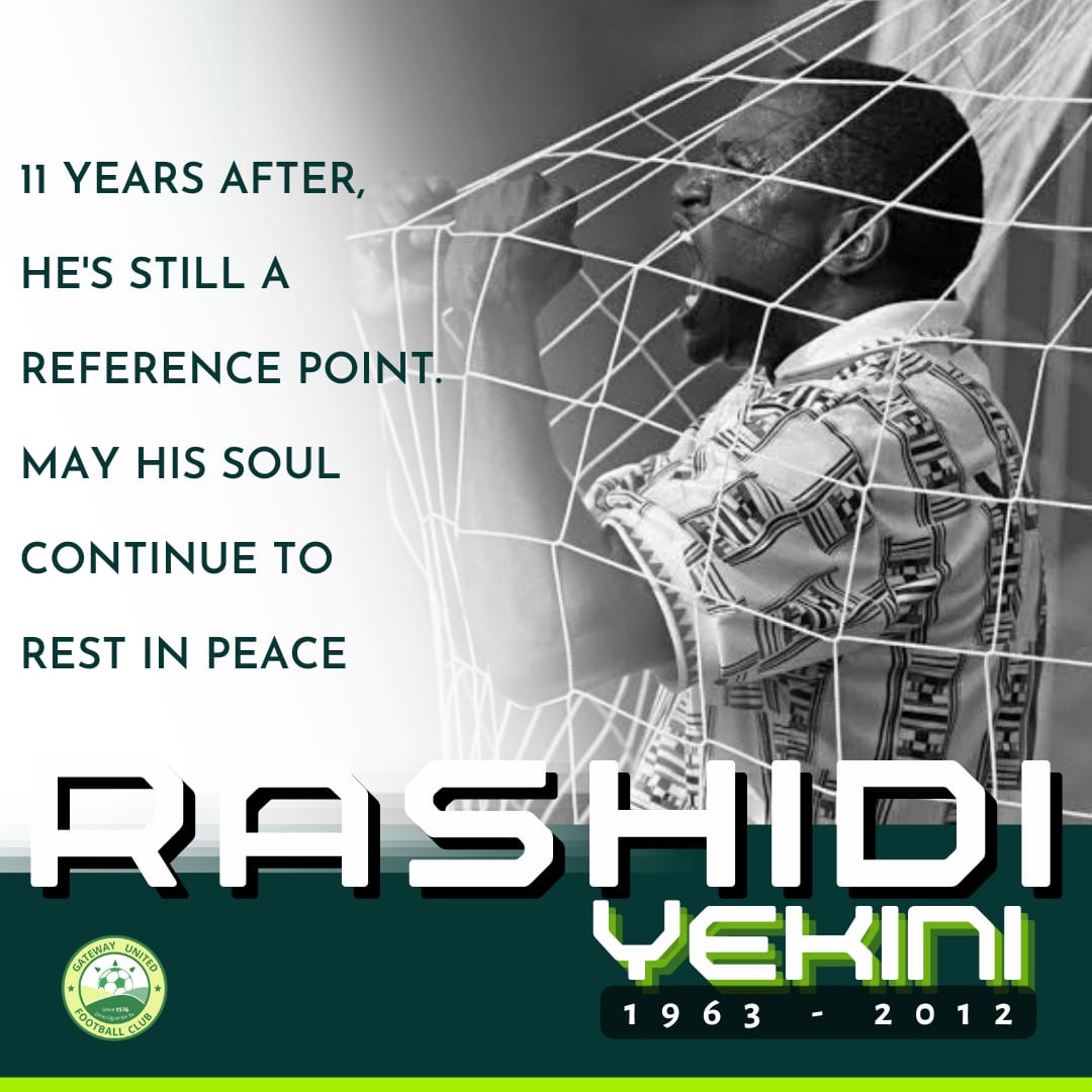 Gateway United Celebrates Rashidi Yekini 11 Years After His Death
