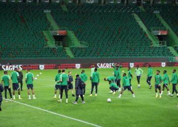 Super Eagles Players Honour Osimhen, Ojo, Finidi In Camp (See Video)