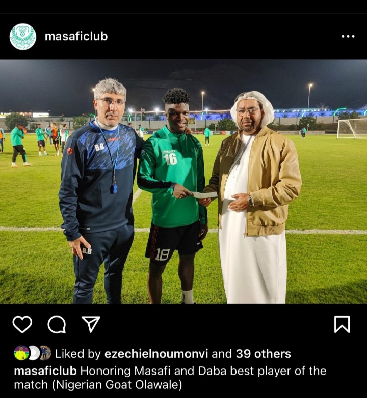 Meet Nigerian Midfielder, Muiz Olawale Turning Heads In Dubai